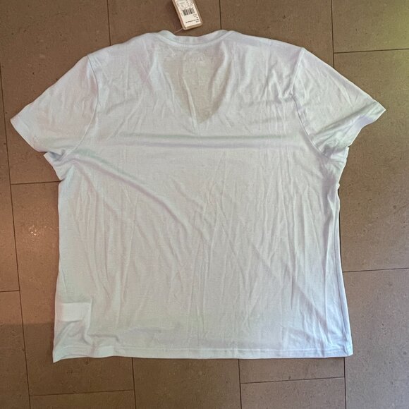 New with Tag NWT Reebok Baby Blue V-neck Supremium Tshirt-Size 2XL - Picture 5 of 8